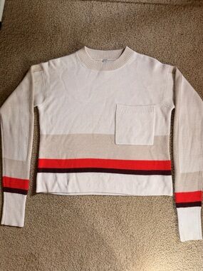 Athleta Cream Crewneck Sweater